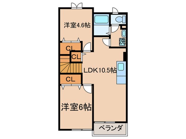 シャロームの物件間取画像